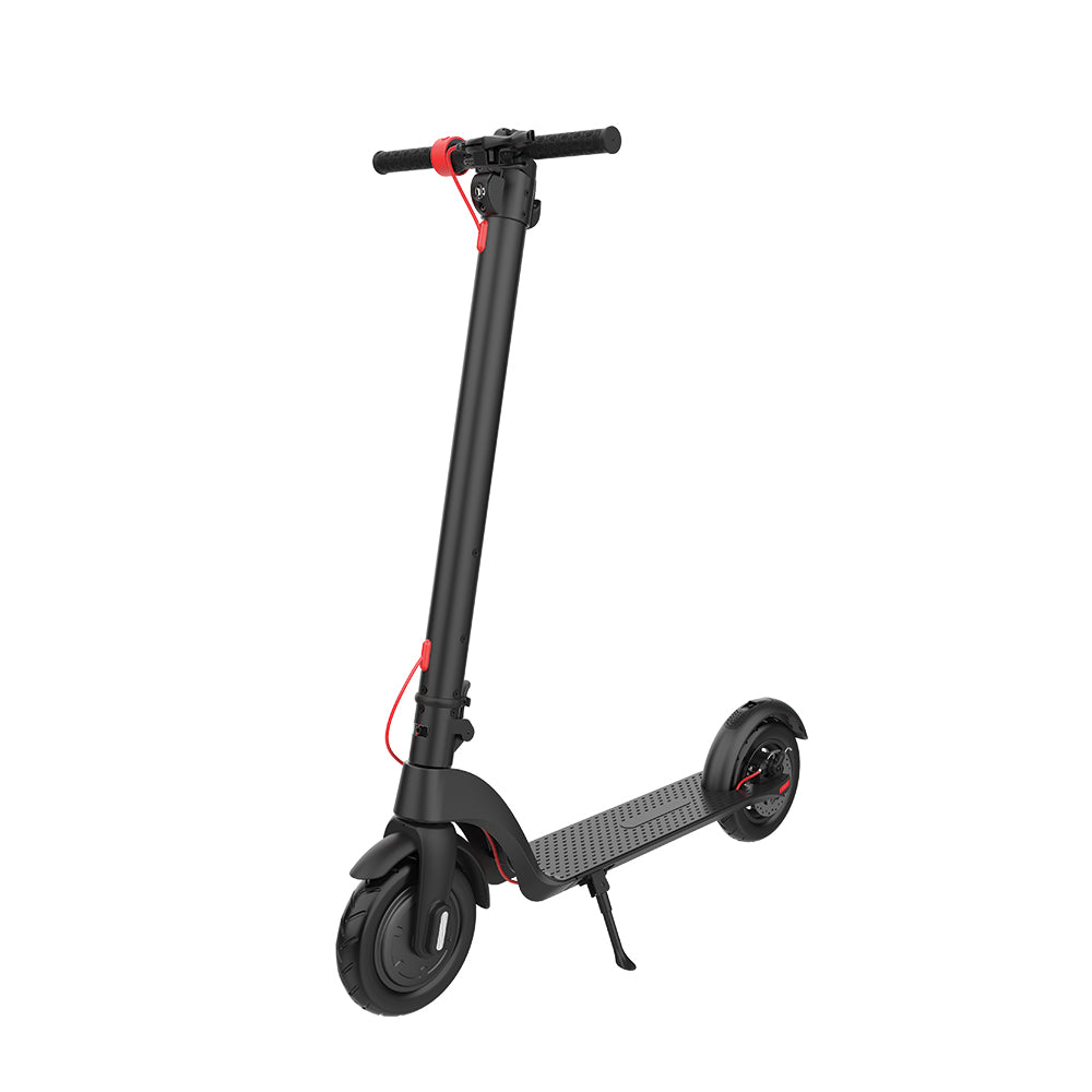 X7 Pro electric scooter in sleek black design, ideal for city travel and quick commutes.